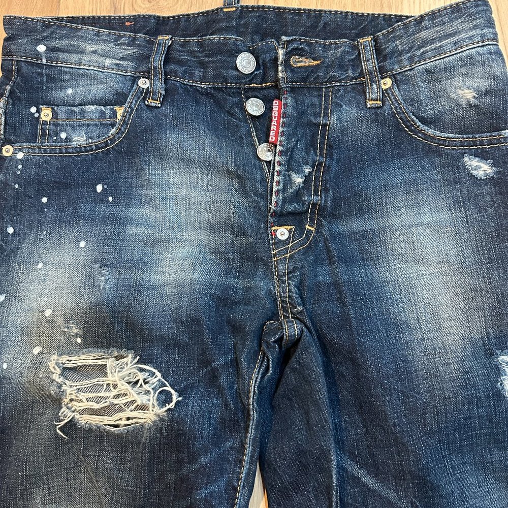 DSquared DSquared2 Men's Jeans Distressed Style Size 44 - Pre-Owned